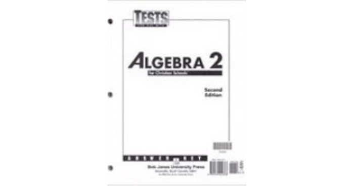 Algebra 2 bju press answer key pdf